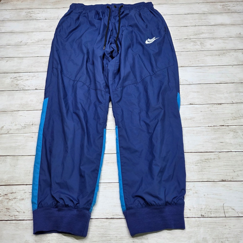 Nike Sportswear Woven Track Pants Joggers Men XXL Blue 898403-455 Colorblock